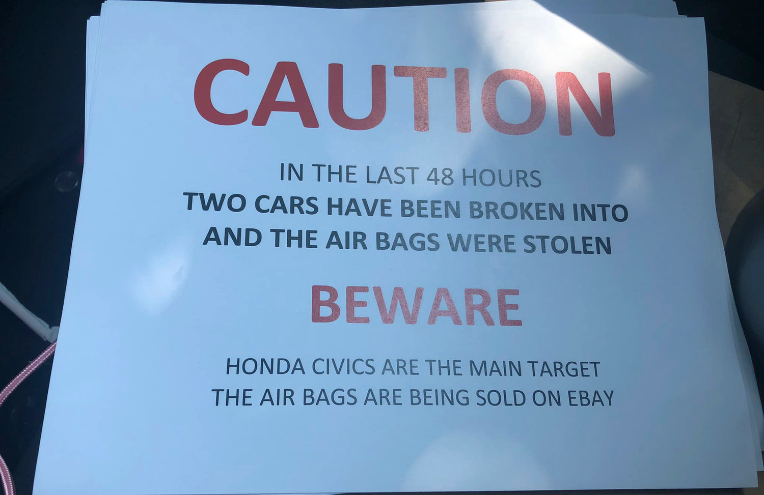 Police report stolen airbags in Valley Stream Herald Community